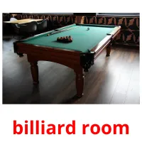 billiard room cartões com imagens