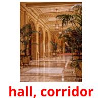 hall, corridor card for translate