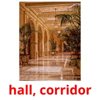 hall, corridor cartões com imagens