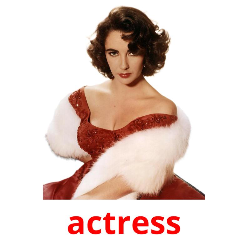actress picture flashcards