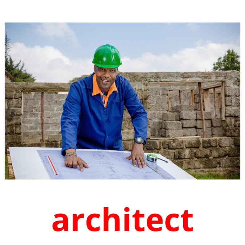architect picture flashcards