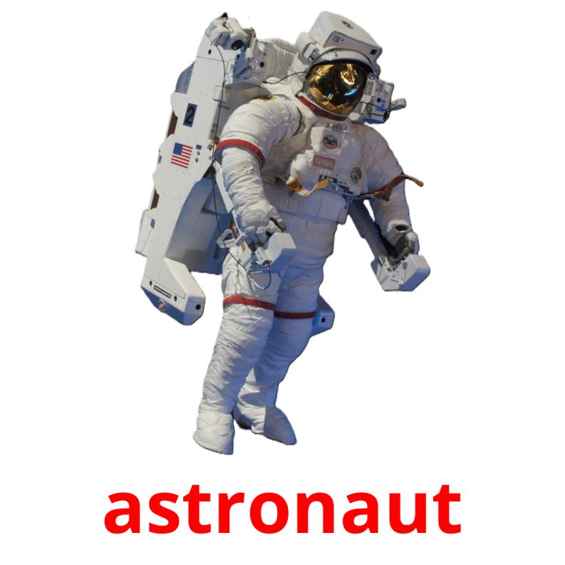 astronaut picture flashcards
