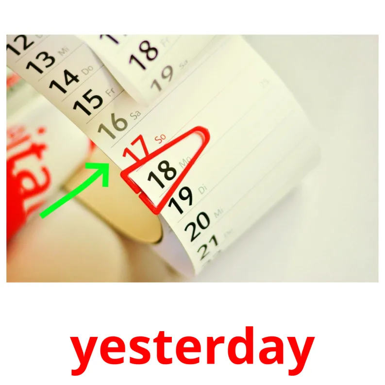 12 FREE Days of Week Flashcards PDF English Words