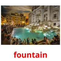 fountain picture flashcards