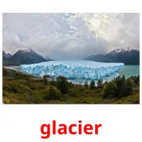 glacier picture flashcards