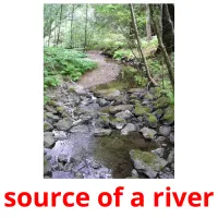 source of a river picture flashcards