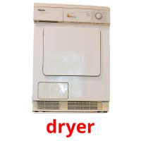 dryer picture flashcards