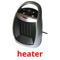 heater flashcards illustrate