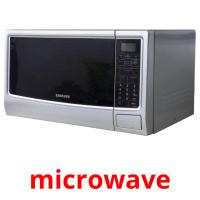 microwave flashcards illustrate