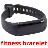 fitness bracelet Tarjetas didacticas