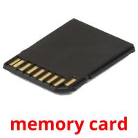 memory card flashcards illustrate