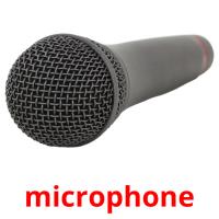 microphone Tarjetas didacticas