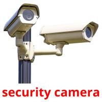 security camera Tarjetas didacticas