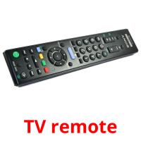 TV remote card for translate