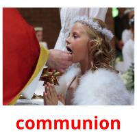 communion flashcards illustrate