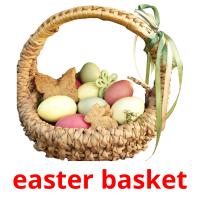 easter basket flashcards illustrate