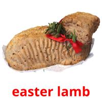 easter lamb flashcards illustrate