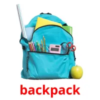 backpack picture flashcards