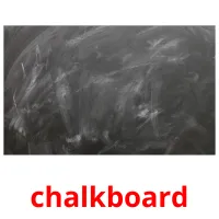 chalkboard picture flashcards