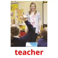 teacher picture flashcards