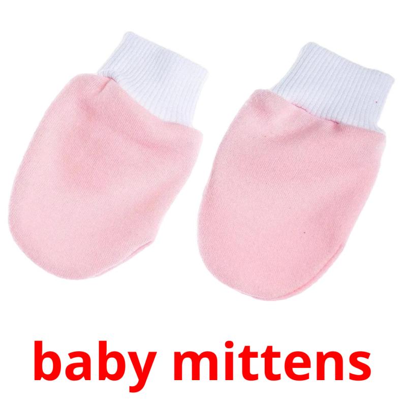 baby mittens picture flashcards