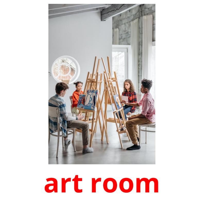 art room picture flashcards