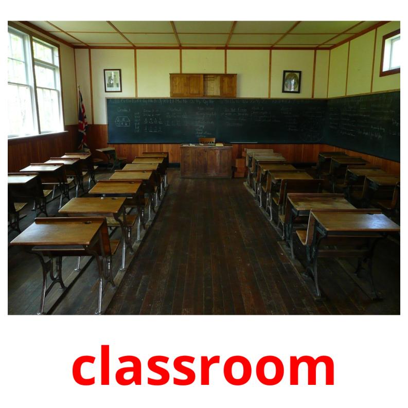 classroom picture flashcards