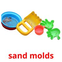 sand molds Tarjetas didacticas