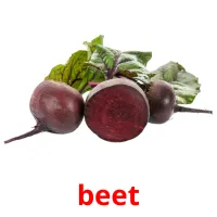 beet Tarjetas didacticas