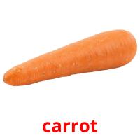 carrot picture flashcards