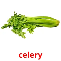 celery Tarjetas didacticas