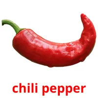 chili pepper Tarjetas didacticas