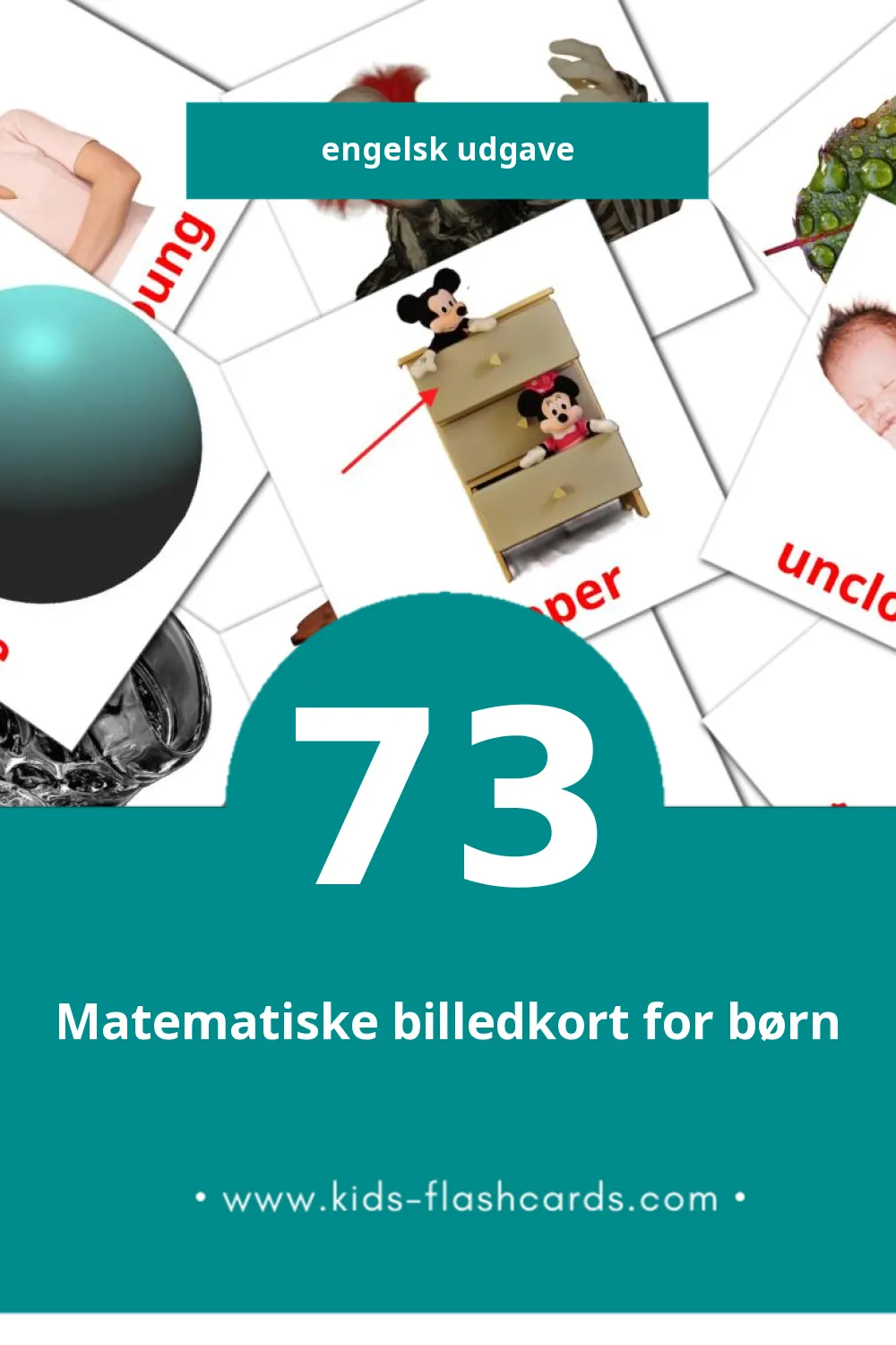 Visuella Adjectives för småbarn (73 bildkort för barn på Engelsk)