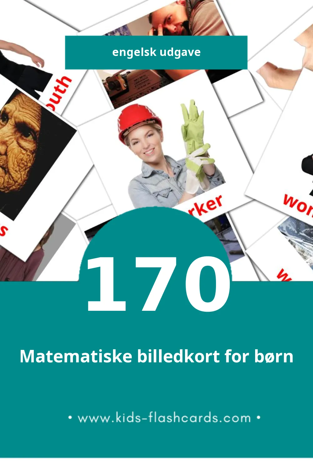 Visuelle billedkort for børn om People til småbørn (170 kort på Engelsk)