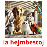 la hejmbestoj Tarjetas didacticas