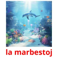 la marbestoj picture flashcards