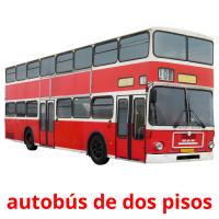 autobús de dos pisos card for translate