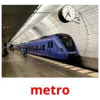 metro cartões com imagens