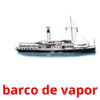 barco de vapor cartões com imagens