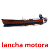 lancha motora cartões com imagens