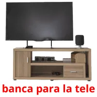 banca para la tele Tarjetas didacticas