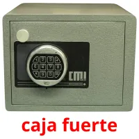 caja fuerte Tarjetas didacticas