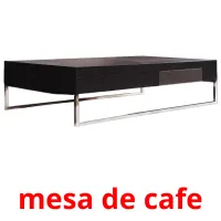 mesa de cafe Tarjetas didacticas