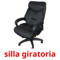 silla giratoria Tarjetas didacticas