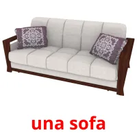 una sofa Tarjetas didacticas