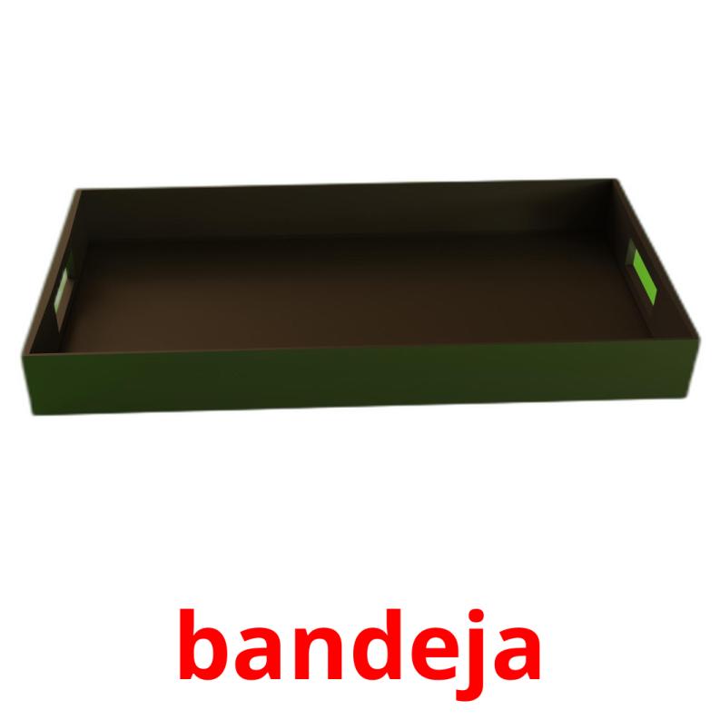 bandeja picture flashcards