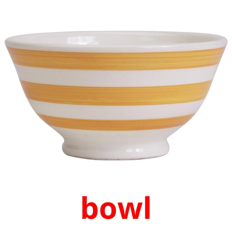 bowl picture flashcards