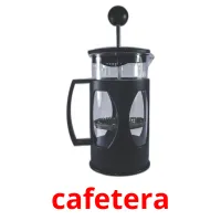 cafetera cartões com imagens