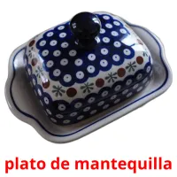 plato de mantequilla cartões com imagens