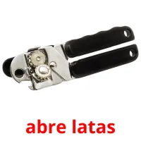 abre latas Tarjetas didacticas